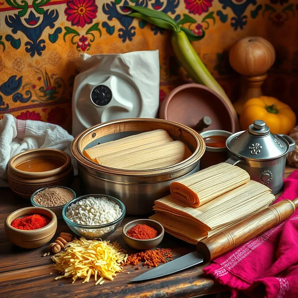 Preparing Ingredients and Materials for Making Authentic Tamales